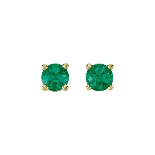 Round 4-Prong Stud Earrings Image 2 Henry B. Ball Jewelers Canton, OH