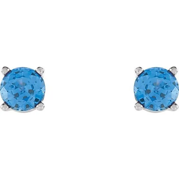Round 4-Prong Stud Earrings Image 2 Henry B. Ball Jewelers Canton, OH