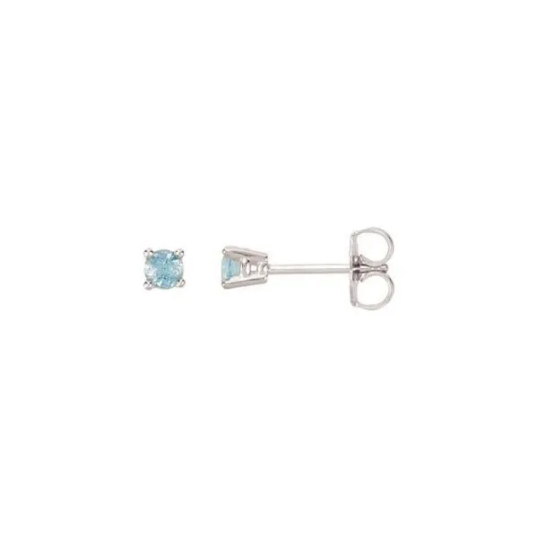 Round 4-Prong Stud Earrings Long Jewelers Chesapeake, VA