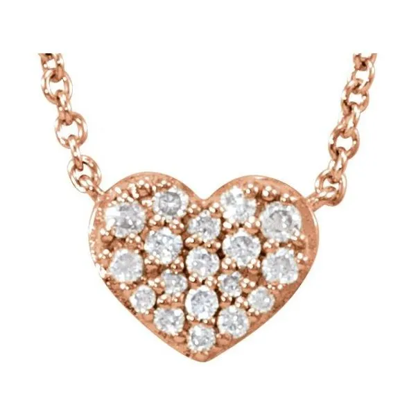 Cluster Heart Necklace Hart's Jewelers Grants Pass, OR