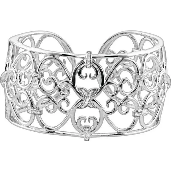 Filigree Scroll Cuff Bracelet Long Jewelers Chesapeake, VA