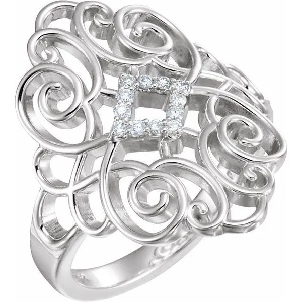 Filigree Scroll Ring Hart's Jewelers Grants Pass, OR