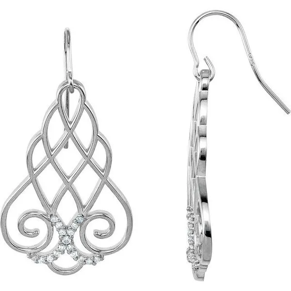 Filigree Scroll Earrings Hart's Jewelers Grants Pass, OR