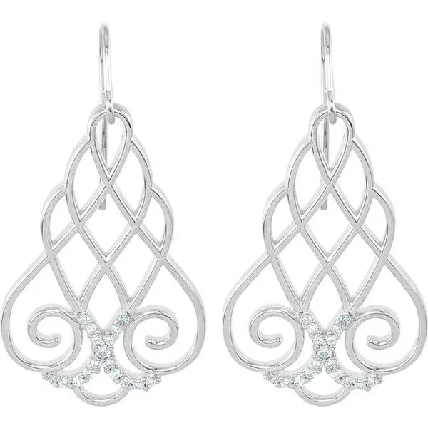 Filigree Scroll Earrings Image 2 Hart's Jewelers Grants Pass, OR
