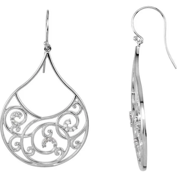 Filigree Scroll Earrings Hart's Jewelers Grants Pass, OR