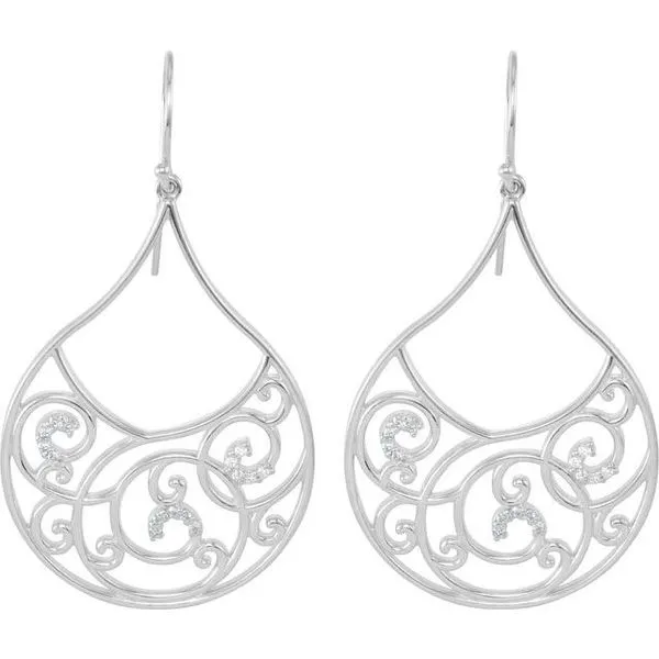 Filigree Scroll Earrings Image 2 Hart's Jewelers Grants Pass, OR