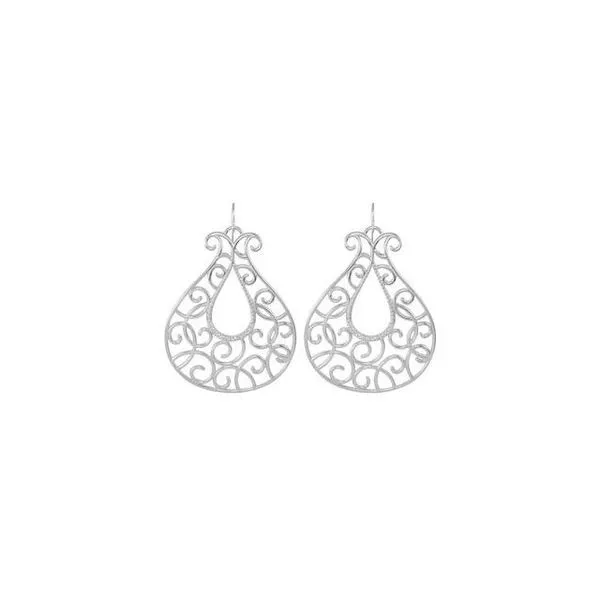 Filigree Scroll Earrings Image 2 Hart's Jewelers Grants Pass, OR
