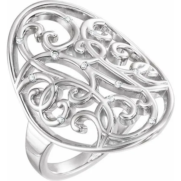 Filigree Scroll Ring Hart's Jewelers Grants Pass, OR