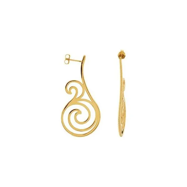 Scroll Earrings J. Meredith Jewelers Delafield, WI