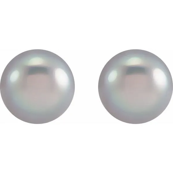 Pearl Stud Earrings Image 2 Henry B. Ball Jewelers Canton, OH