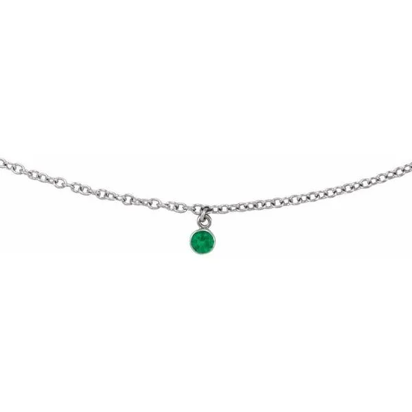 Bezel-Set Solitaire Necklace Image 2 D'Errico Jewelry Scarsdale, NY