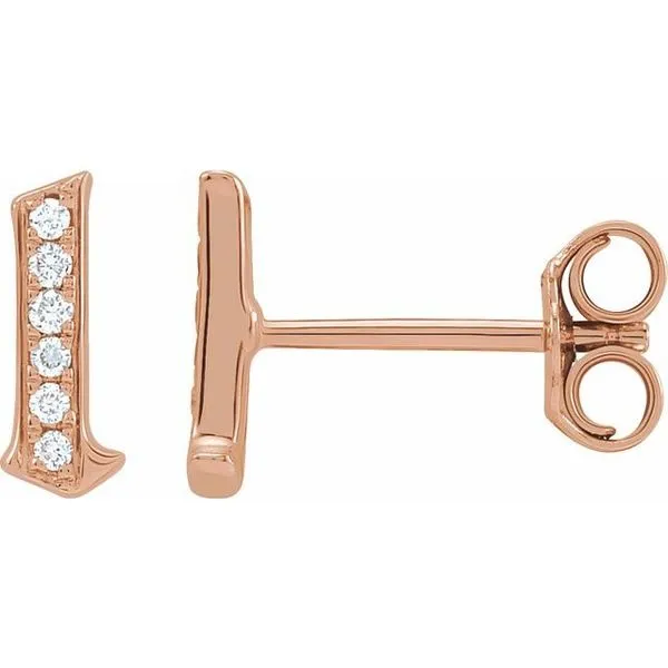 Accented Gothic Initial Earrings Arnold's Jewelry and Gifts Logansport, IN