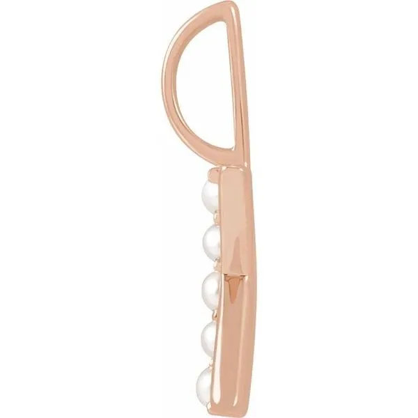 Pearl Initial Charm/Pendant Image 2 Clater Jewelers Louisville, KY