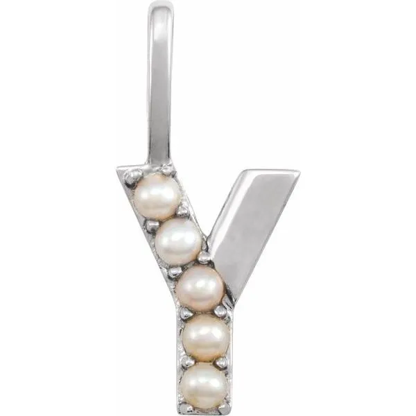 Pearl Initial Charm/Pendant Clater Jewelers Louisville, KY