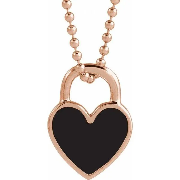 Enamel Heart Necklace Colonial Jewelers of Easton Easton, MD