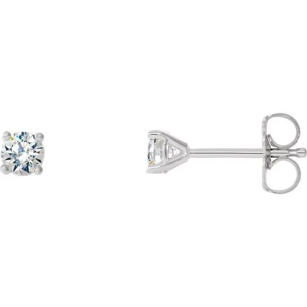 Round 4-Prong Stud Earrings Scirto's Jewelry Lockport, NY
