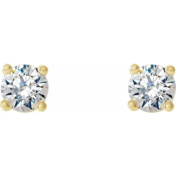 Round 4-Prong Stud Earrings Image 2 Henry B. Ball Jewelers Canton, OH