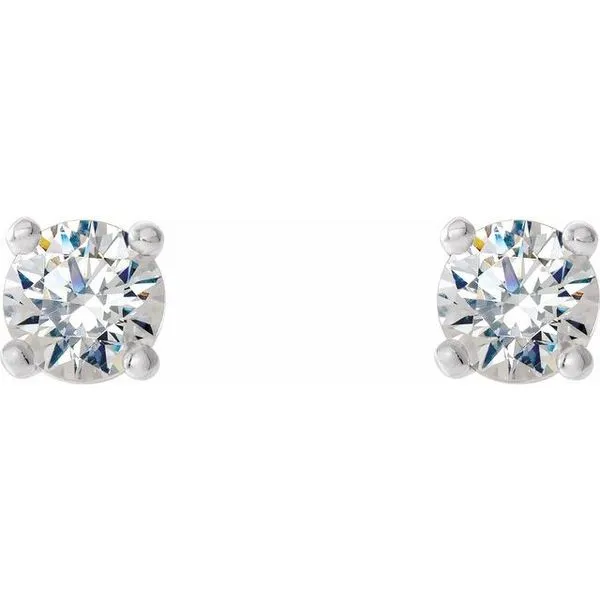 Round 4-Prong Stud Earrings Image 2 Arnold's Jewelry and Gifts Logansport, IN