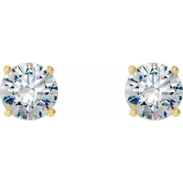 Round 4-Prong Stud Earrings Image 2 Comstock Jewelers Edmonds, WA