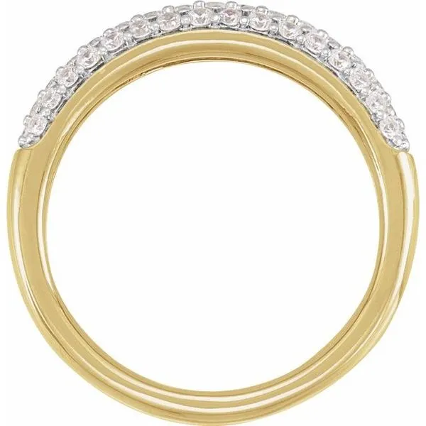 Accented Dome Ring Image 2 Ellsworth Jewelers Ellsworth, ME