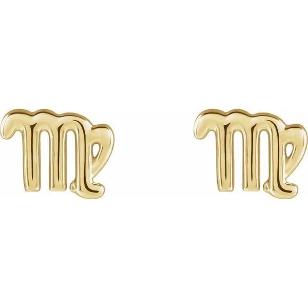 Zodiac Earrings Image 3 Valentine's Fine Jewelry Dallas, PA