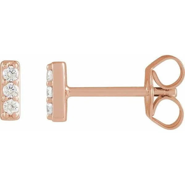 Accented Bar Earrings Hart's Jewelers Grants Pass, OR