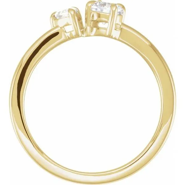 Lab-Grown Diamond Two-Stone Ring Image 2 The Diamond Shop, Inc. Lewiston, ID