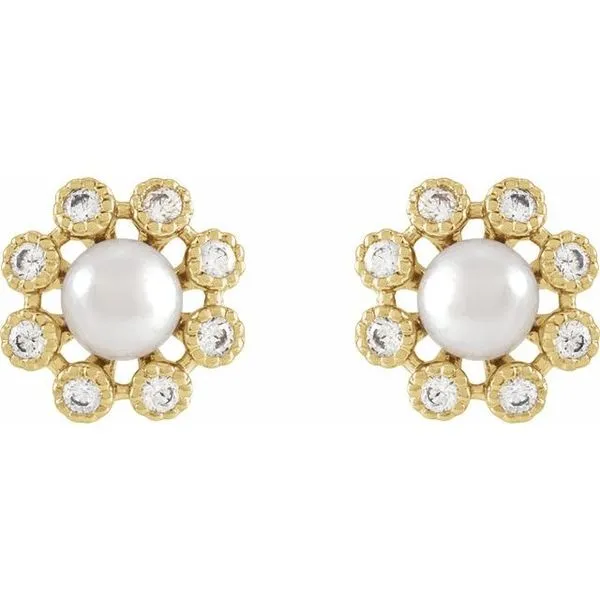 Pearl Earrings Image 2 Hart's Jewelers Grants Pass, OR
