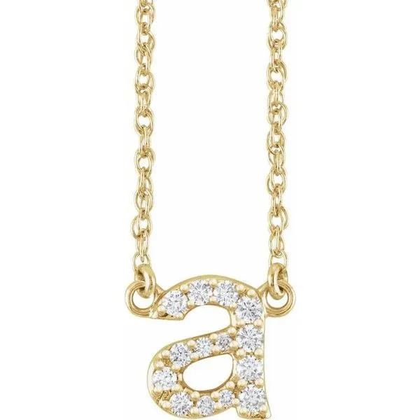 Lowercase Initial Necklace Northwood Jewelers Northwood, OH
