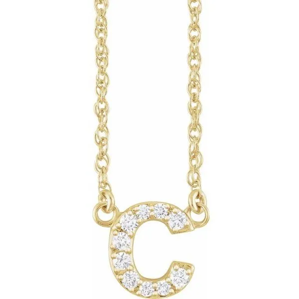 Lowercase Initial Necklace Avitabile Fine Jewelers Hanover, MA