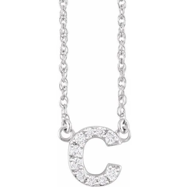 Lowercase Initial Necklace Northwood Jewelers Northwood, OH