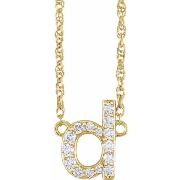 Lowercase Initial Necklace Avitabile Fine Jewelers Hanover, MA