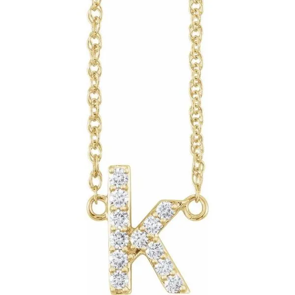 Lowercase Initial Necklace Hopman Jewelers Elkhart, IN