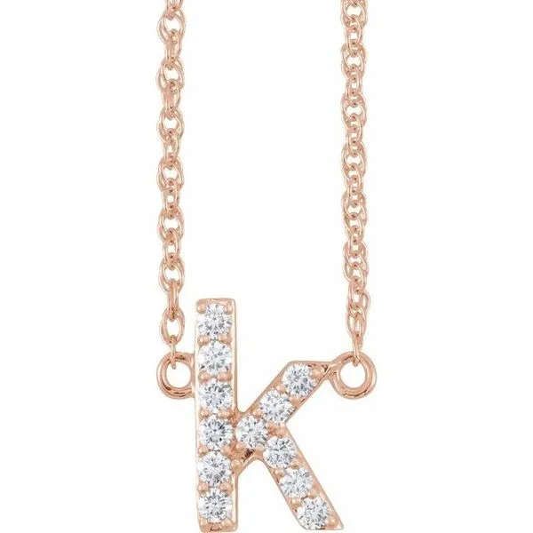 Lowercase Initial Necklace Hopman Jewelers Elkhart, IN
