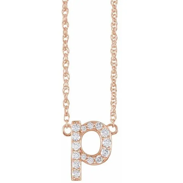 Lowercase Initial Necklace Northwood Jewelers Northwood, OH