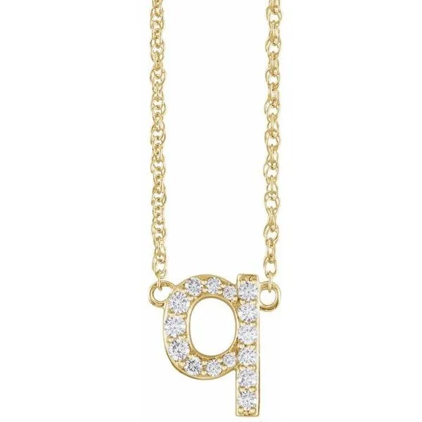 Lowercase Initial Necklace Northwood Jewelers Northwood, OH