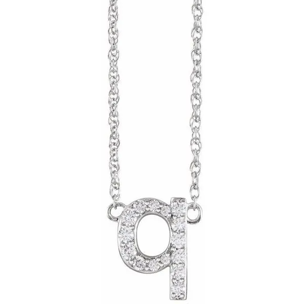Lowercase Initial Necklace Northwood Jewelers Northwood, OH
