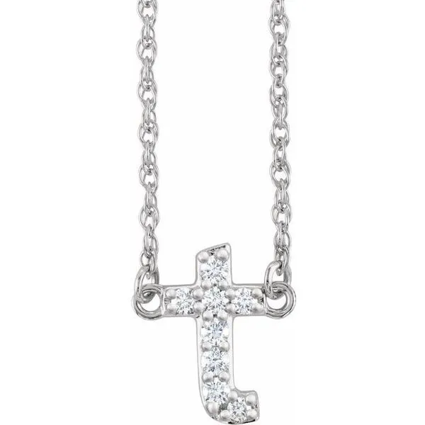 Lowercase Initial Necklace Designer Jewelers Westborough, MA