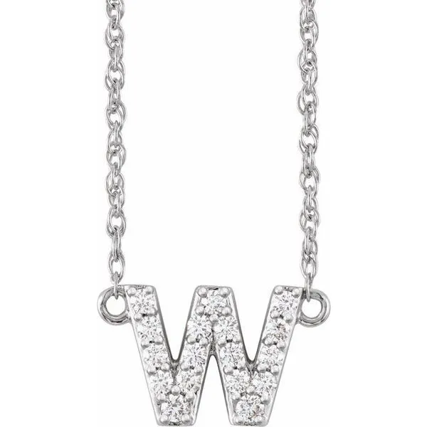 Lowercase Initial Necklace Northwood Jewelers Northwood, OH