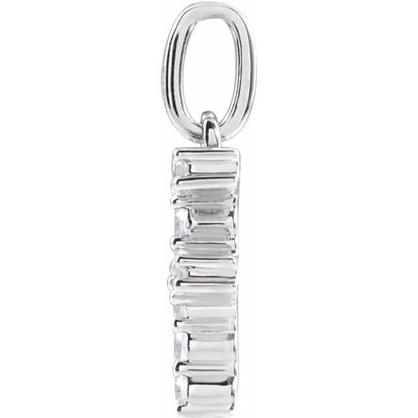 Accented Initial Necklace Image 3 Gysbers Jewelry Waupun, WI