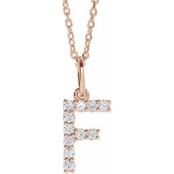 Accented Initial Necklace Diny's Jewelers Middleton, WI