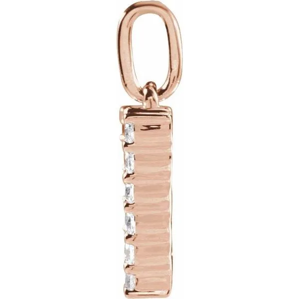 Accented Initial Necklace Image 3 Ellsworth Jewelers Ellsworth, ME