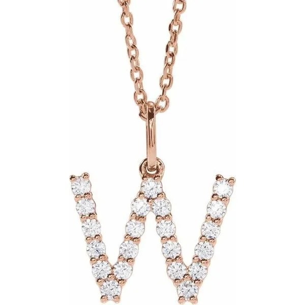 Accented Initial Necklace Diny's Jewelers Middleton, WI