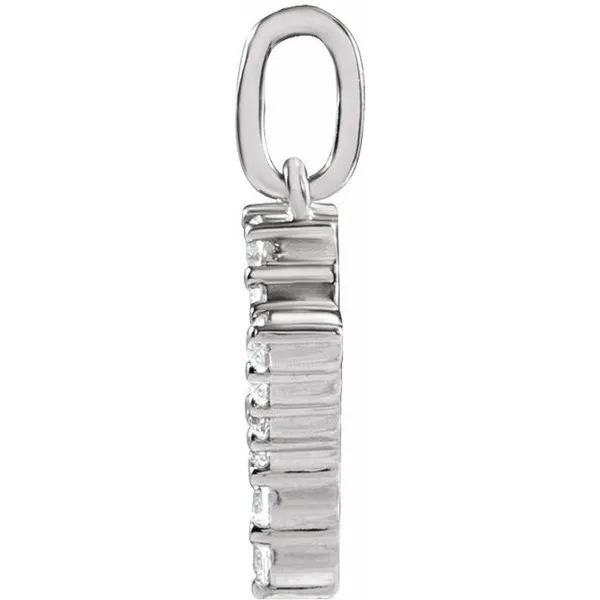 Accented Initial Necklace Image 3 Colonial Jewelers of Easton Easton, MD