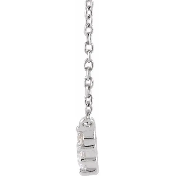 Lab-Grown Diamond Graduated Necklace Image 2 Hopman Jewelers Elkhart, IN