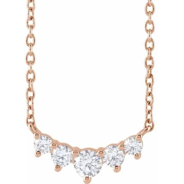 Lab-Grown Diamond Graduated Necklace Valentine's Fine Jewelry Dallas, PA