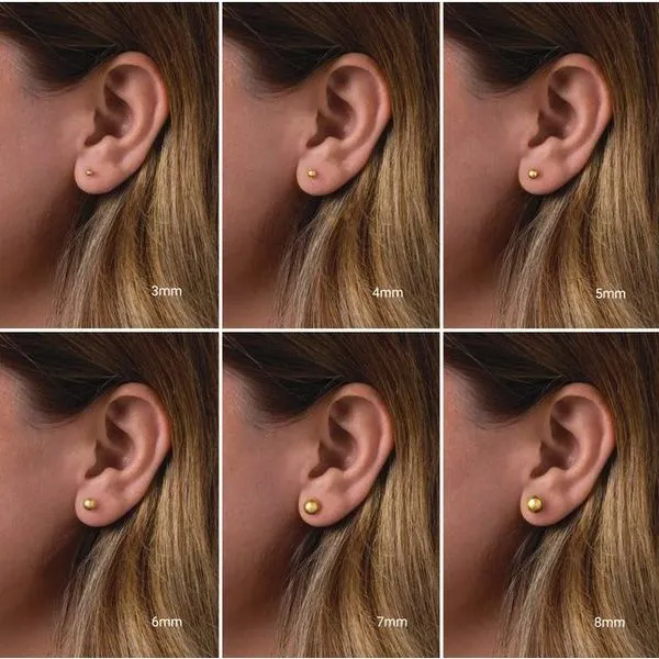 Ball Earrings Image 3 Jerald Jewelers Latrobe, PA