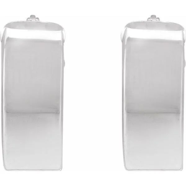 Flat Tube Hoop Earrings Image 2 Ellsworth Jewelers Ellsworth, ME