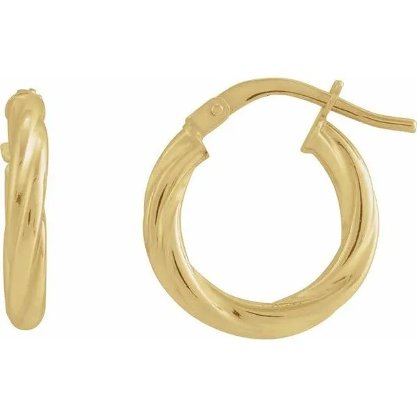 Twisted Tube Hoop Earrings Hopman Jewelers Elkhart, IN