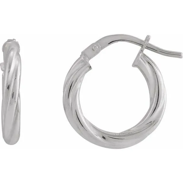 Twisted Tube Hoop Earrings Alexander Fine Jewelers Fort Gratiot, MI